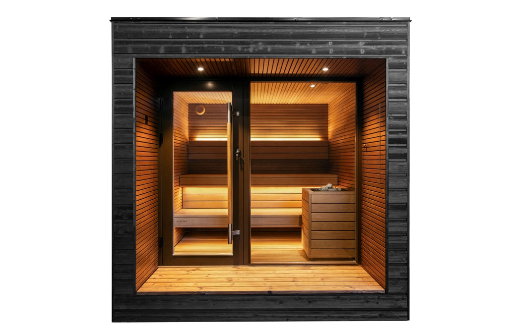 Auroom Arti Outdoor Sauna by Thermory
