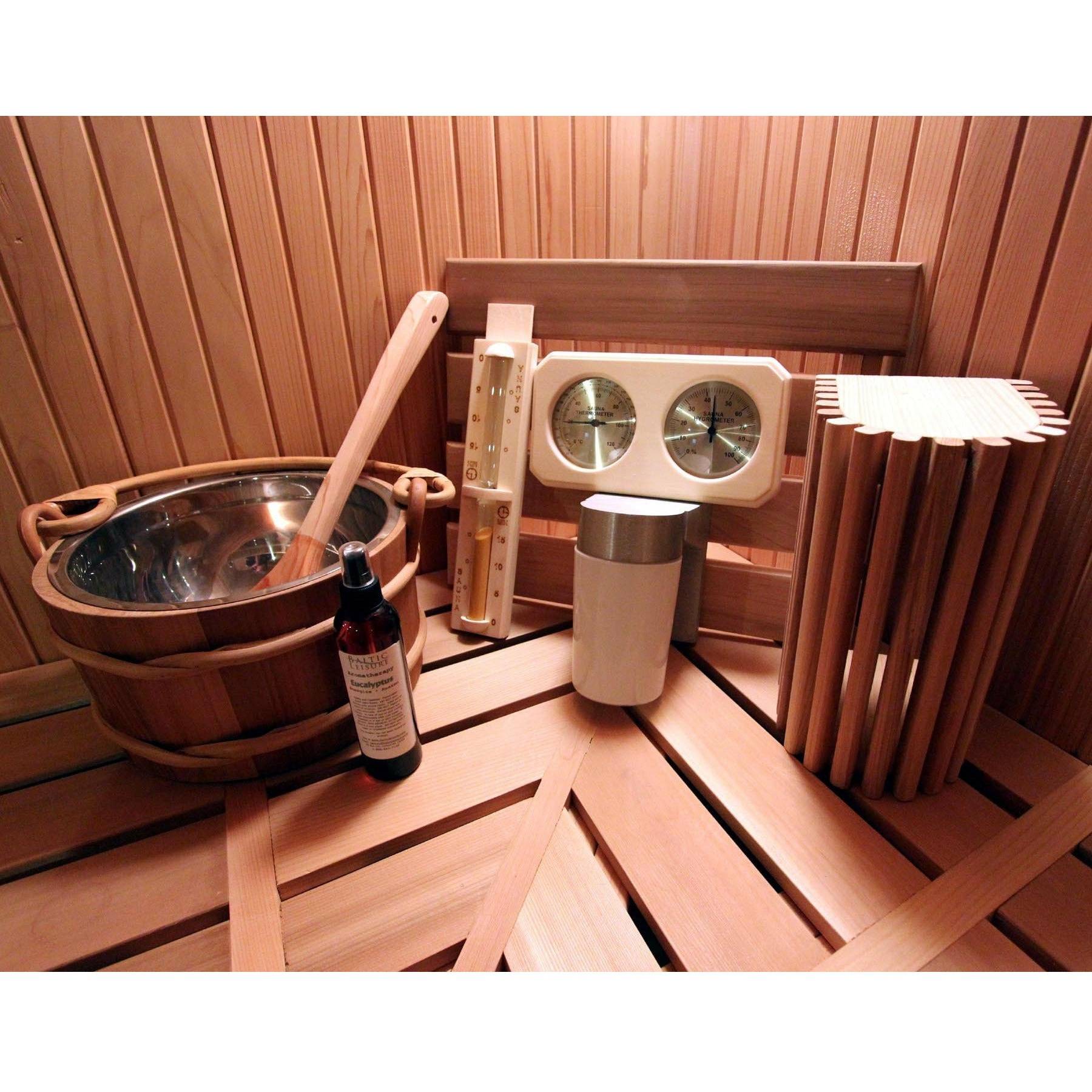 Finnish Sauna Builders 9' x 9' x 7' Pre-Cut Sauna Kit